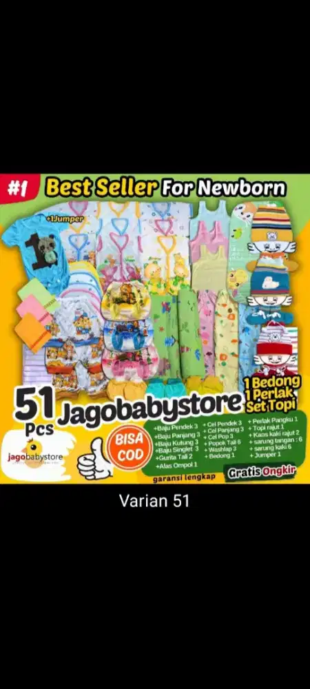 Perlengkapan Bayi Lengkap Bayar COD