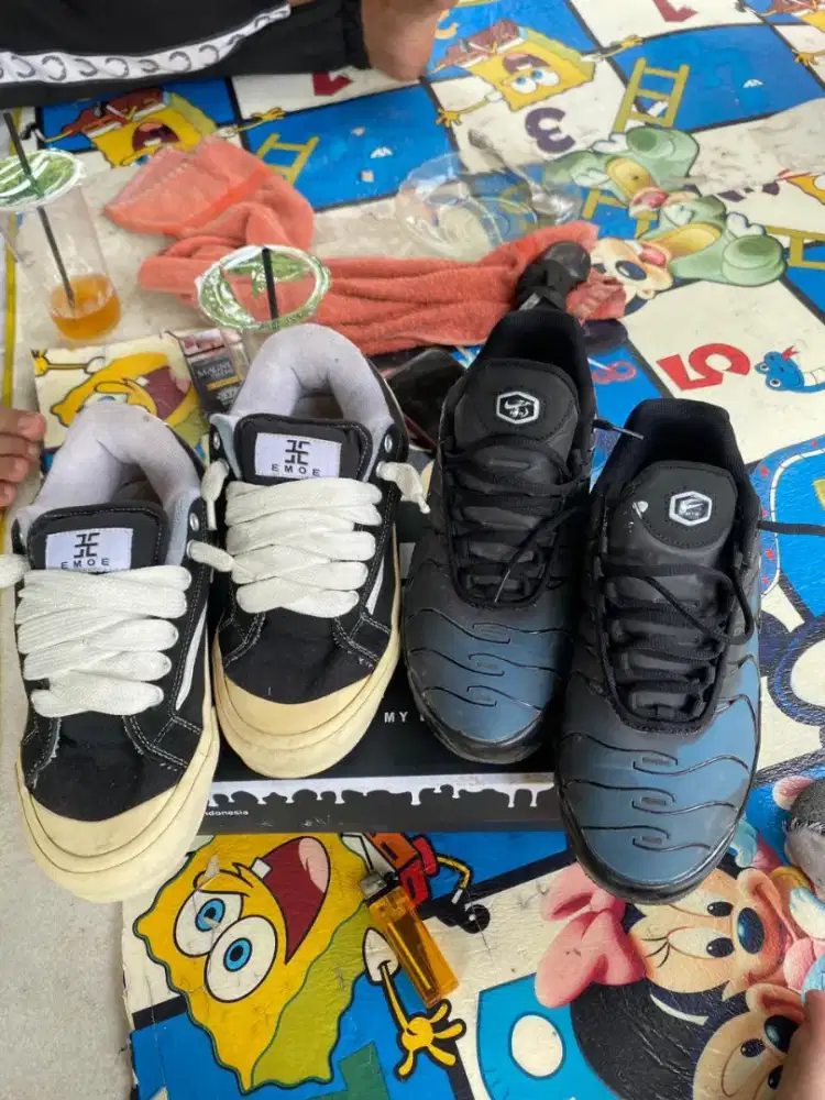 jual sepatu gemuk damatn bunglon biru