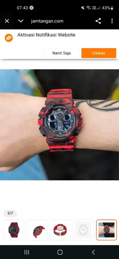 G shock sumpah hade