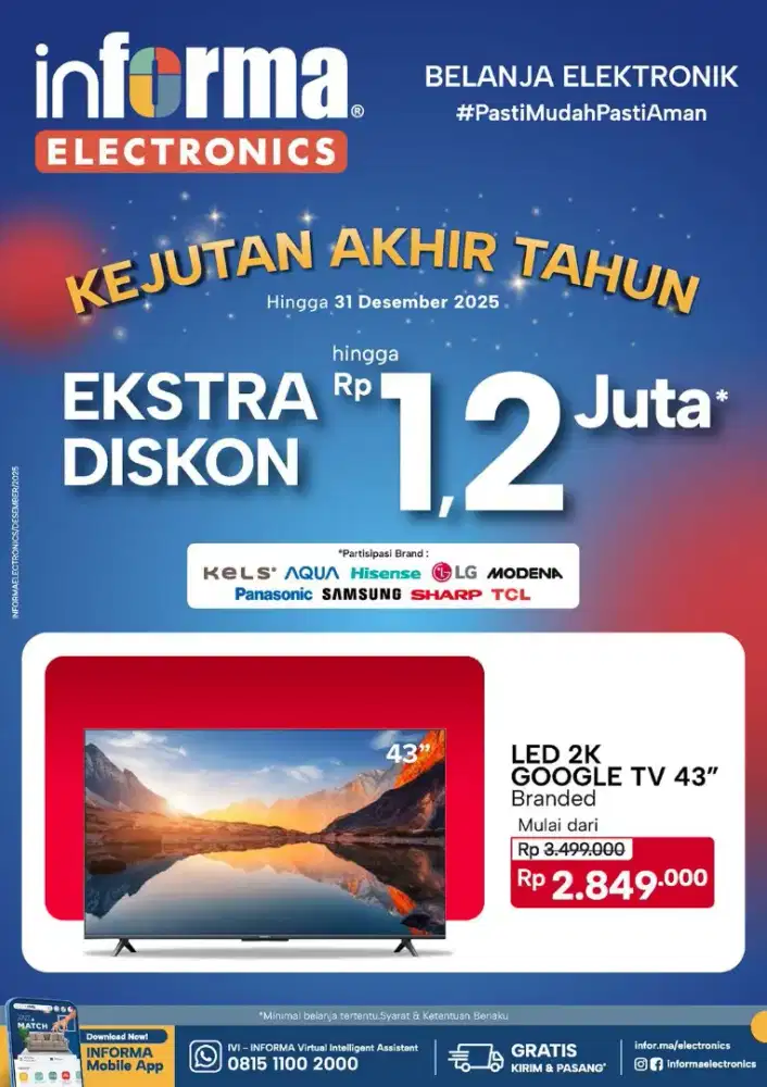 Ready stok tv 43 inc xiaomi murah