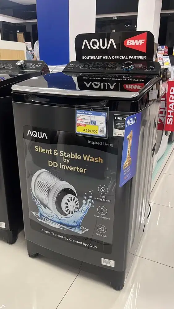 Mesin cuci aqua 12kg