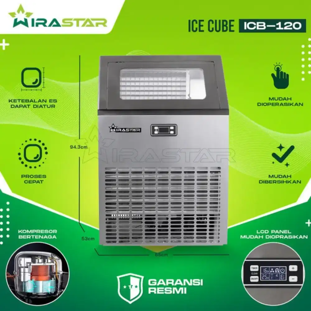 Mesin Es Batu Kristal Cube Usaha Pemula