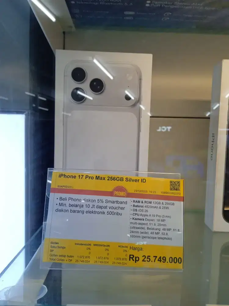 IPHONE 17 PRO MAX 256GB SILVER