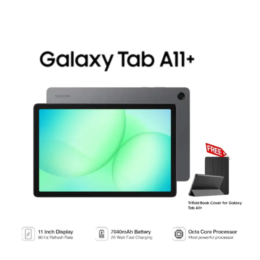 TABLET SAMSUNG GALAXY A11+ WIFI ONLY GRATIS BOOKCOVER ORIGINAL SAMSUNG