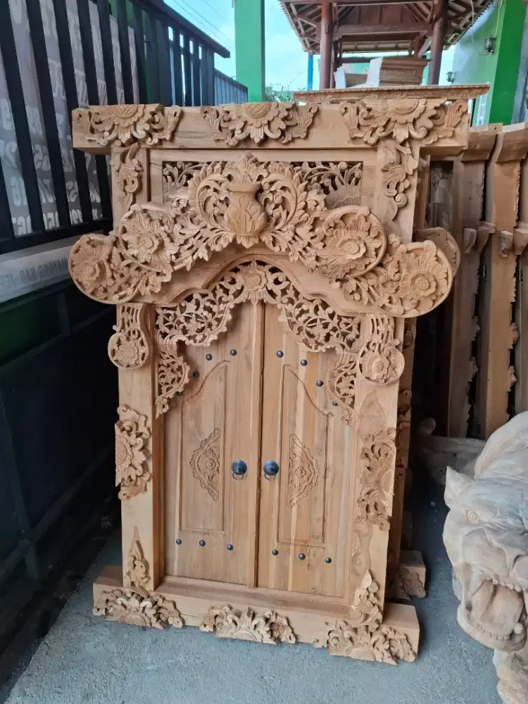 jendela bali 100x150 full kayu