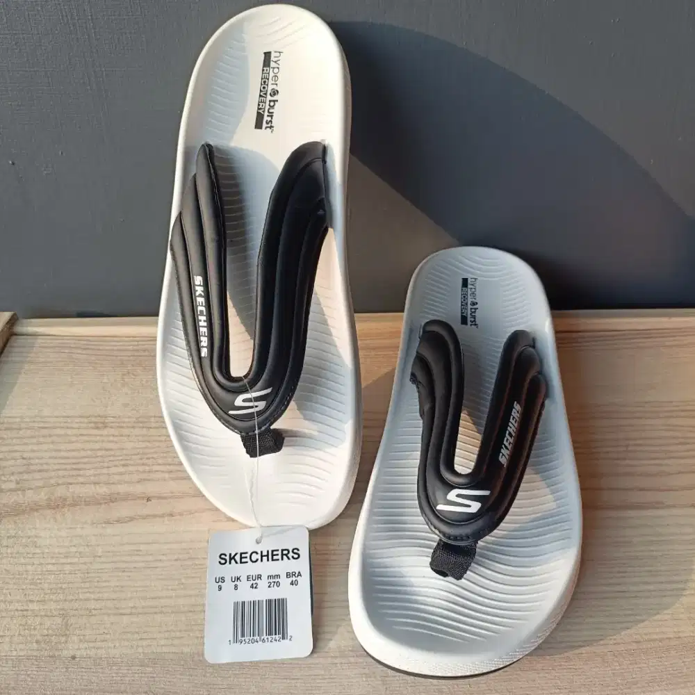 Slippers sandal pria sendal pria Skechers Hyperburst size 42