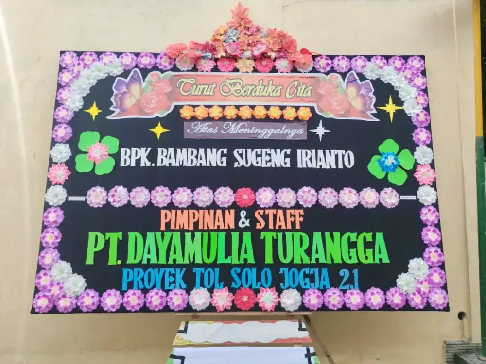 bunga papan/karangan bunga
