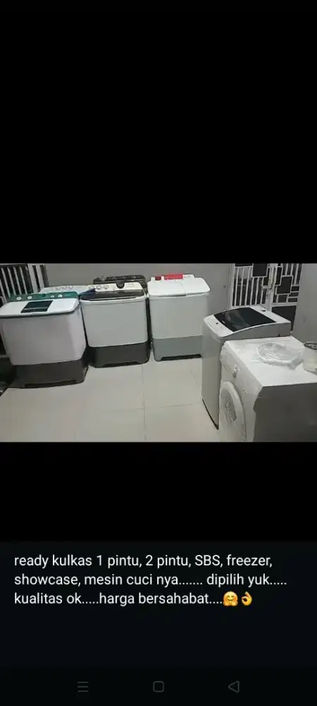 mesin cuci top load & front load