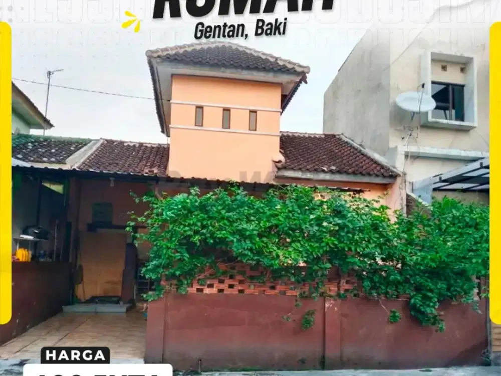 Rumah Minimalis Murah Siap Huni di Kawasan Favorit Gentan