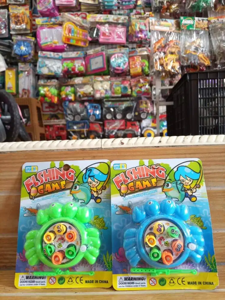 mainan anak pancing putar