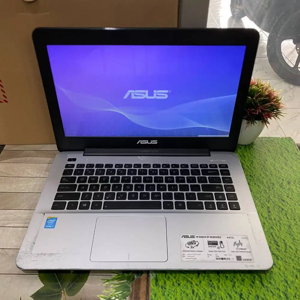 ASUS A455L Core i3-5005 RAM 4GB SSD 128GB + HDD 500GB 14HD Windows 10
