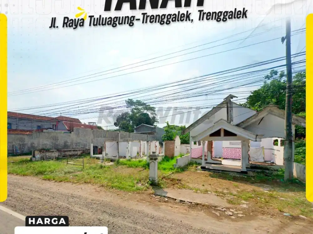 Tanah Strategis Nol Jalan Raya Provinsi Tuluagung-Trenggalek