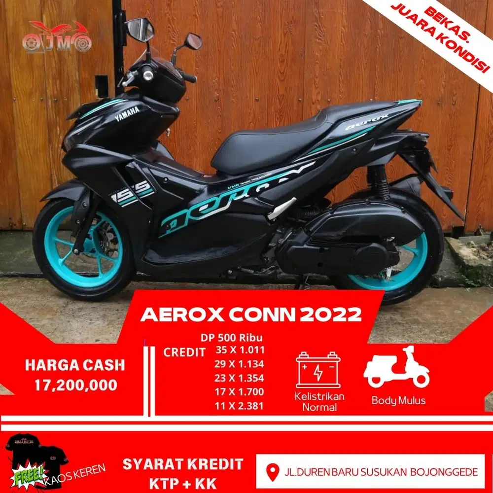 AEROX CONNECTED 2022 DP 500 RB, CASH TERMURAH BISA TUKAR TAMBAH