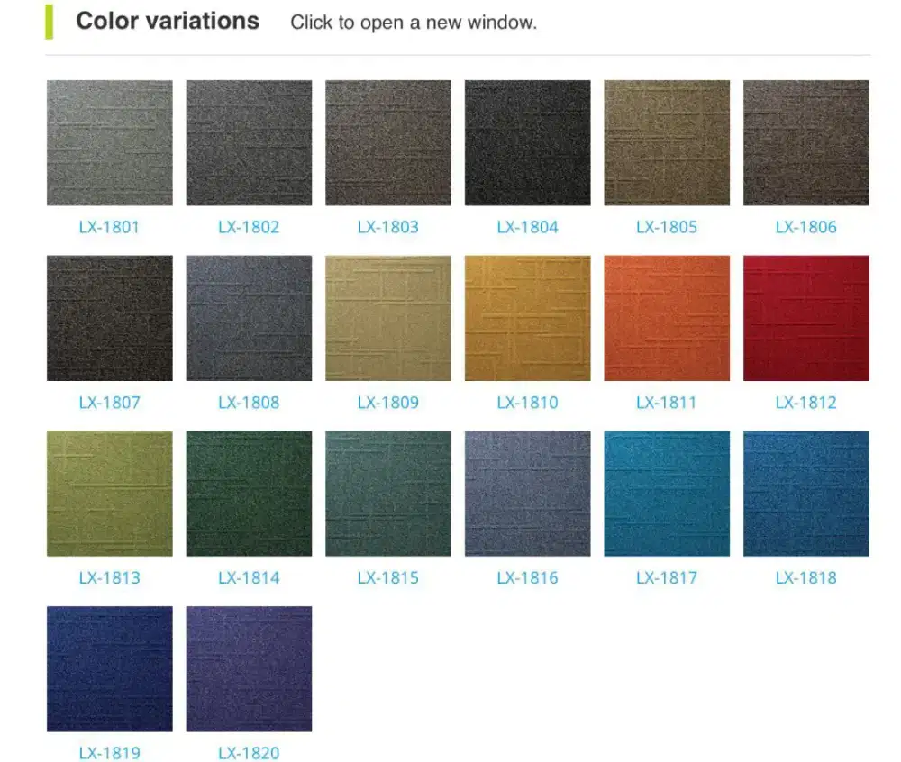 Karpet tile ecos lx-800