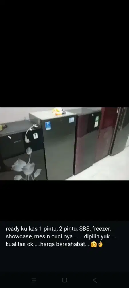 kulkas 1 pintu / lemari es