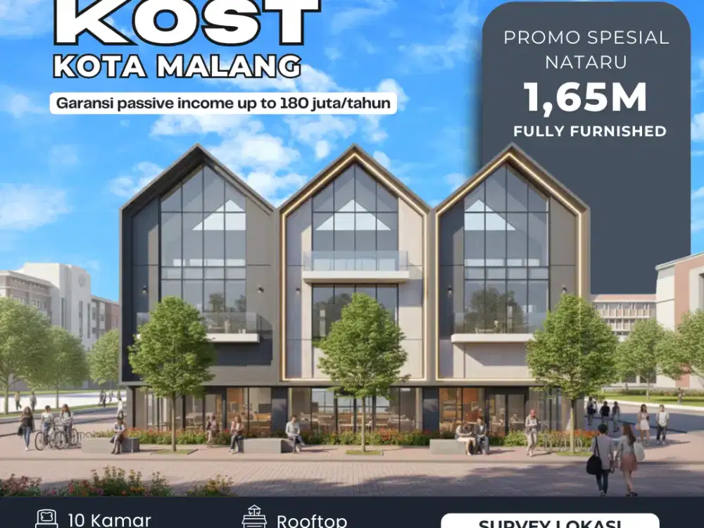 Kost Strategis Kota Malang, 10 kamar Dekat Banyak Kampus