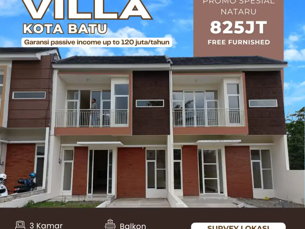 Villa Kota Batu Malang Free Management dan Garansi Passive Income