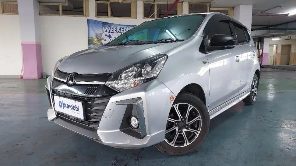 TDP 6,JT Daihatsu Ayla 1.2 R Bensin-AT Silver 2022