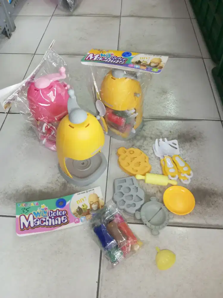 Mainan Anak Mesin eskrim clay
