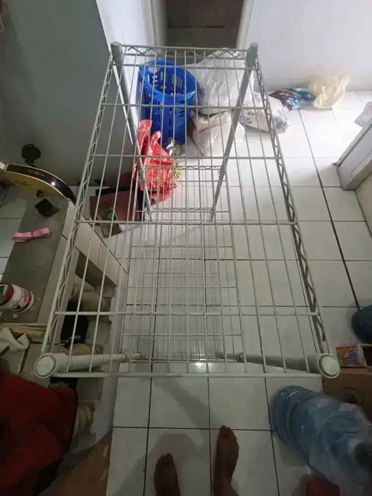 RAK Stainlist Putih BEKAS