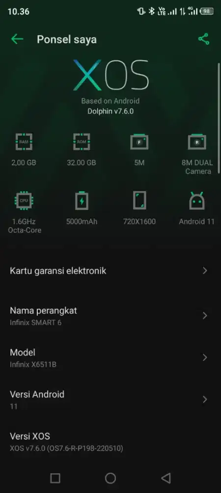 Infinix Smart 6 Origin