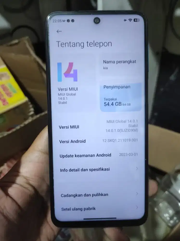 Redmi not 9 pro 6 64