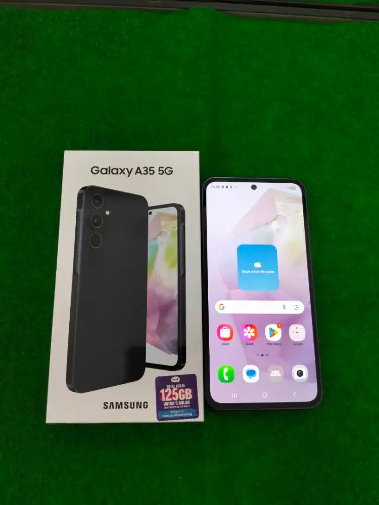 jual samsung A55 5G ram 8/256gb fullset mulus