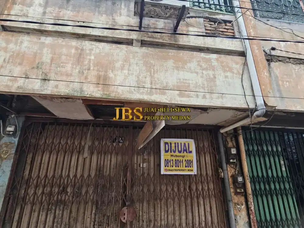 Dijual Ruko Kondisi Siap Huni di Jalan Sutomo Baru/Jl. Seram - Medan