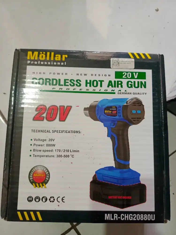 Cordles hot air gun