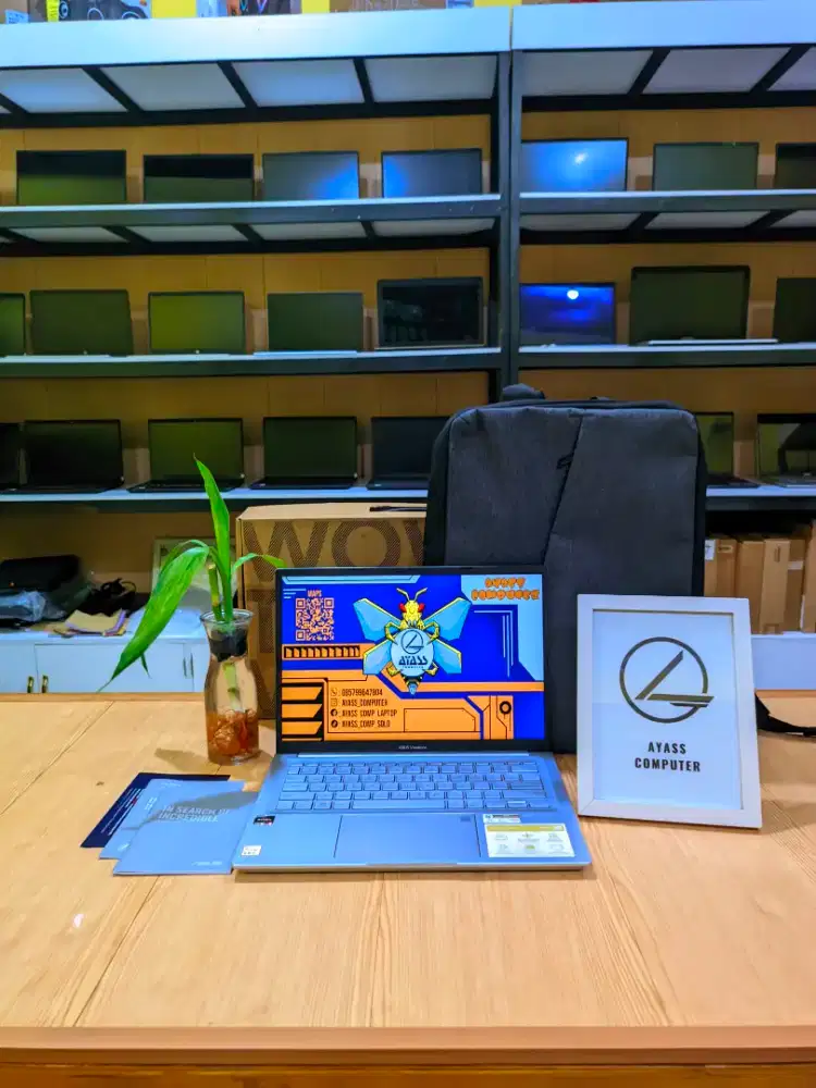 Asus vivobook m1403Q ryzen 5-5600H 16GB/512GB NVMe garansi 02-2026