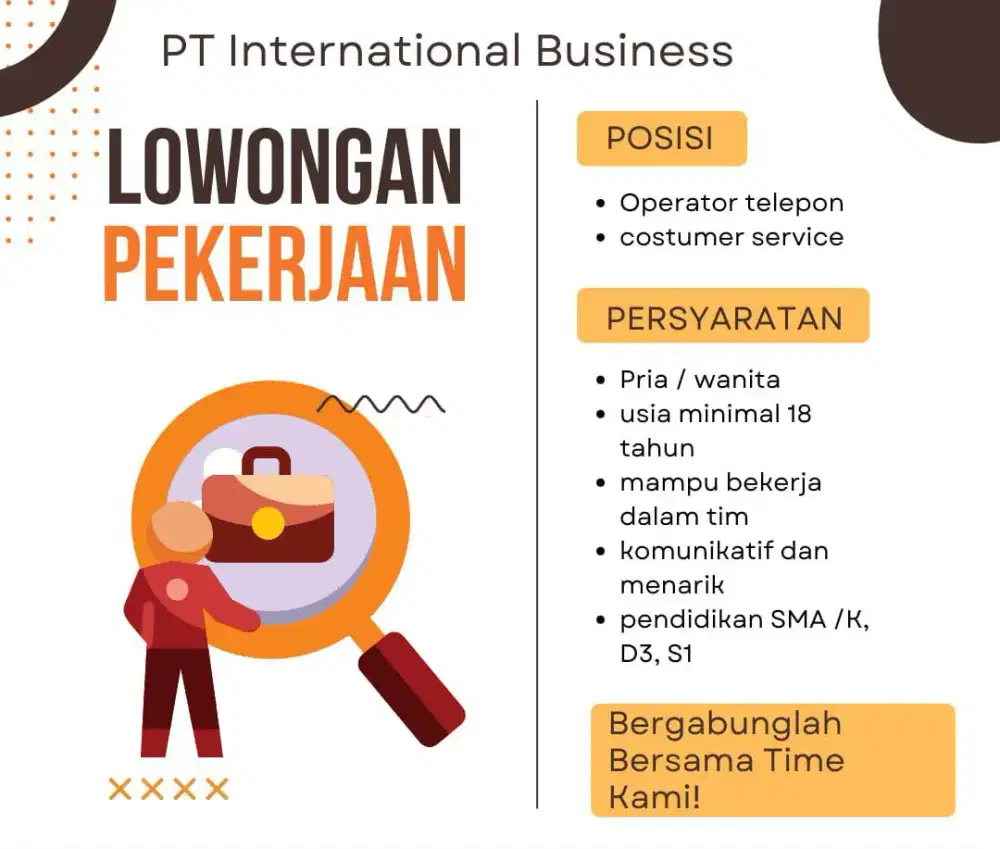 Info lowongan kerja