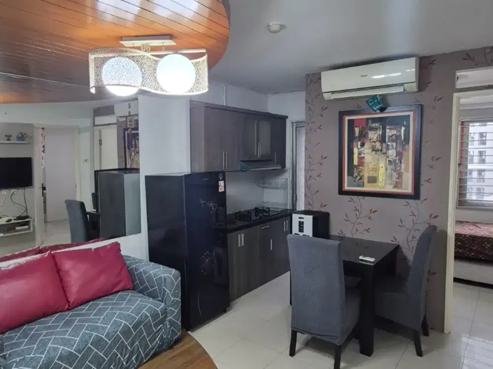 DISEWAKAN Apartemen Kalibata, PALEM Lt 8 Furnish 2 BR Type Besar, Water Heater ada