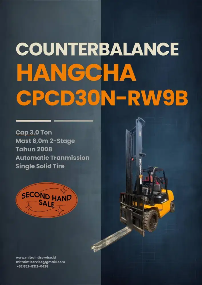 Cari Unit Forklift Diesel 3 Ton Tinggi 6 meter? Toko Kita Ready