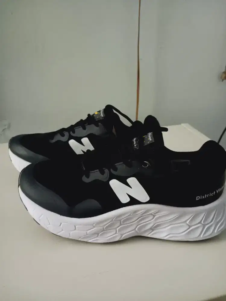 New Balance Fresh Foam X More Trail v3 shoes in black and white. 