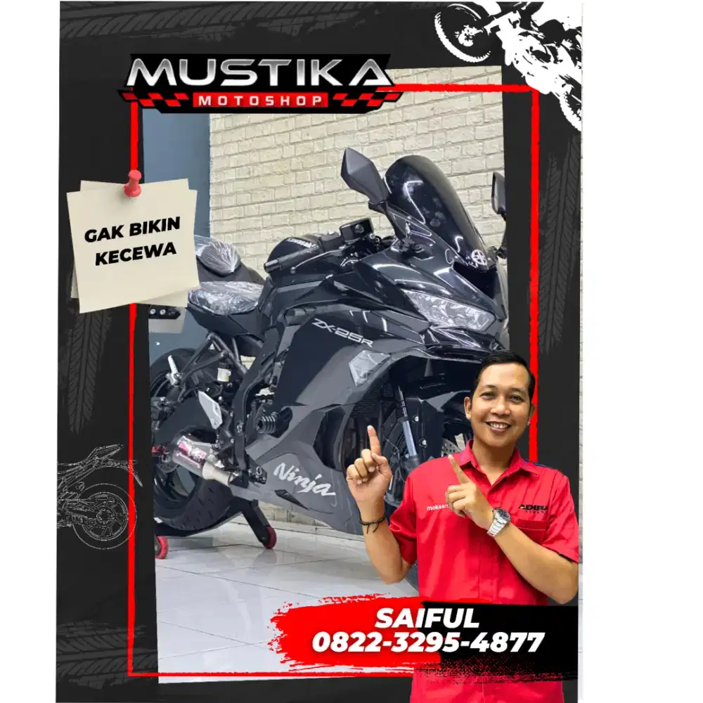 Odo 2rb Istimewa!!Kawasaki ZX25R 2024 Spido Udh TFT Black Muls-Mustika