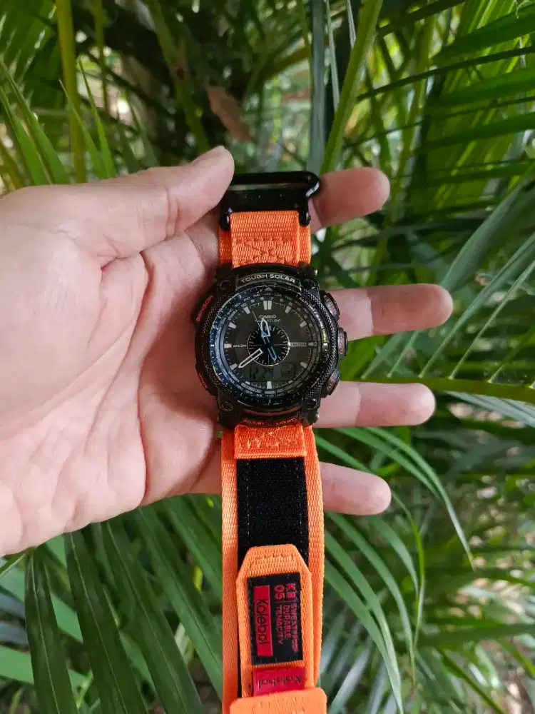 Protrek PRG500Y Alti Bard Comp Normal Strap Kanvas KARABOI original