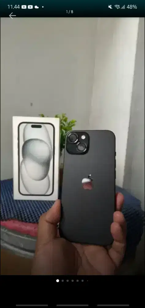 Jual iPhone 15 Basic Ex. IBOX 128 Gb Masih Garansi Sampai April 2026