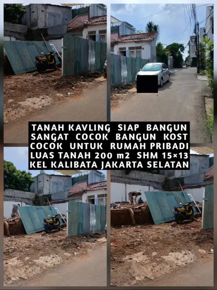 TANAH COCOK KOS KOST KOSAN KOSTAN KALIBATA PANCORAN JAKARTA SELATAN
