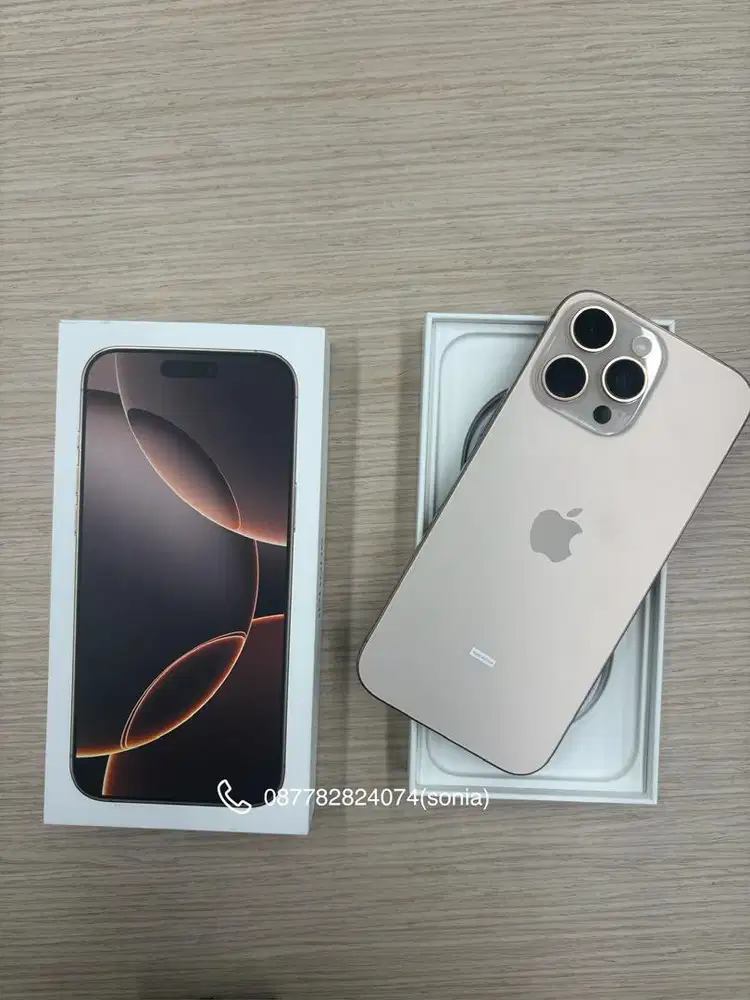 Cicilan 0% iPhone 16 promax 256GB desert bebas 2 kali angsuran
