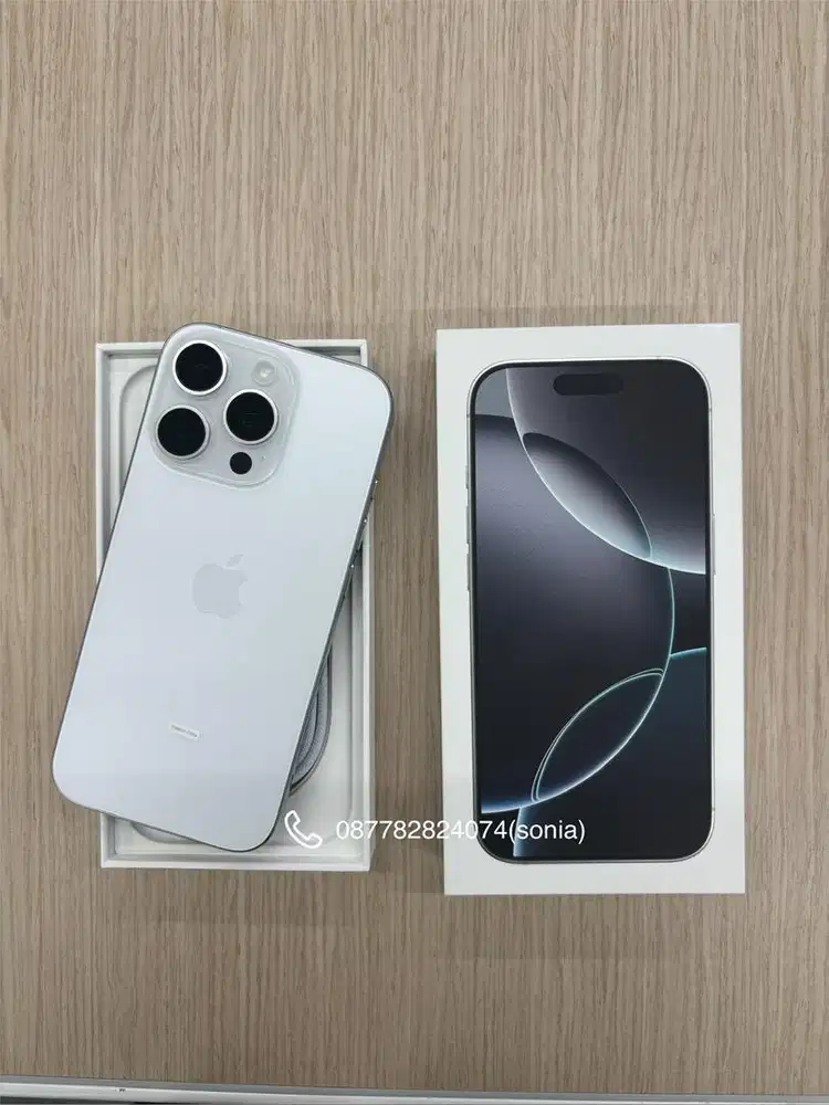 Cicilan iPhone 16 pro 128GB white titanium bebas 2 kali angsuran