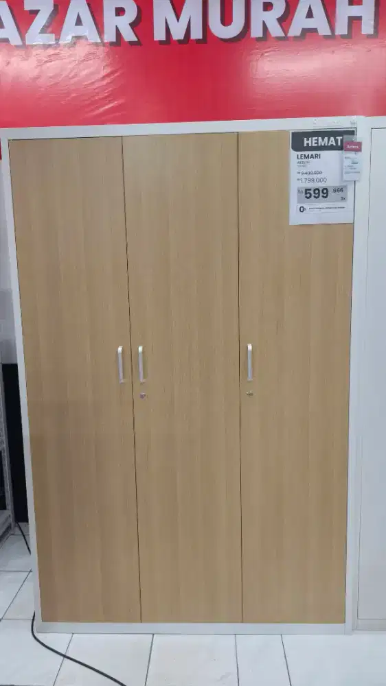 Promo LEMARI WESLYN 3PINTU Murah