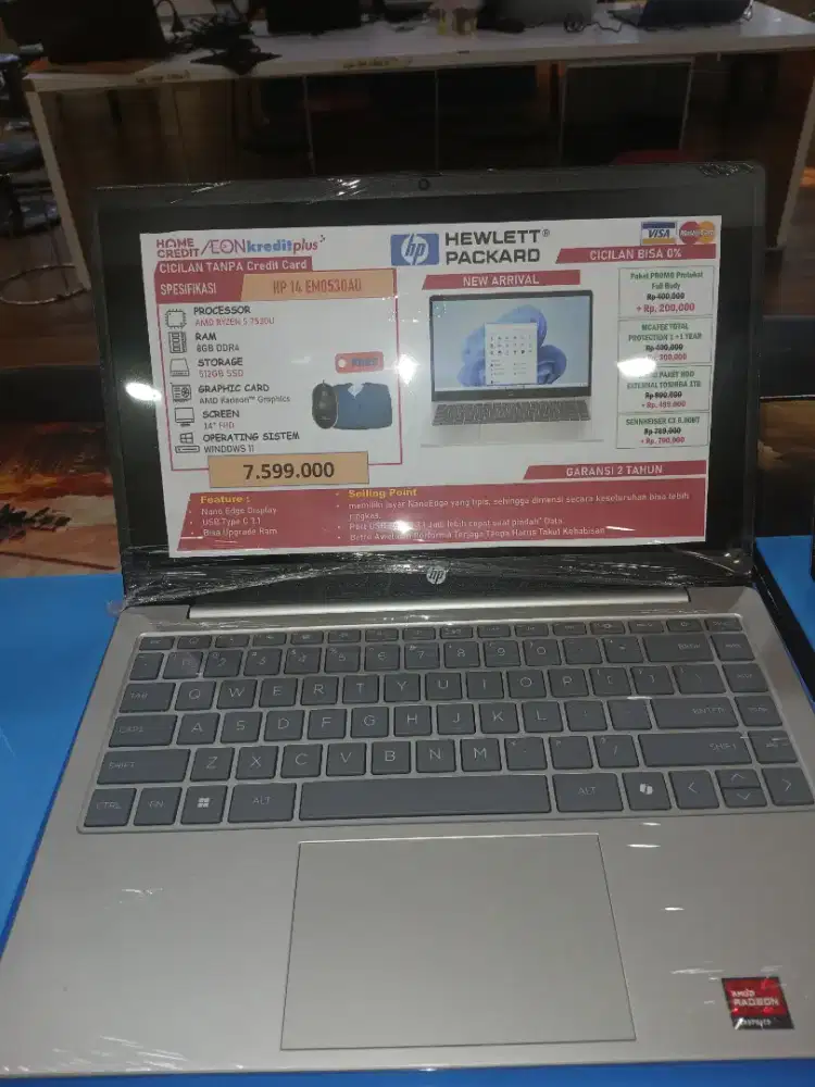 Promo cicilan Laptop Hp 14 ram 8gb Ddr 4