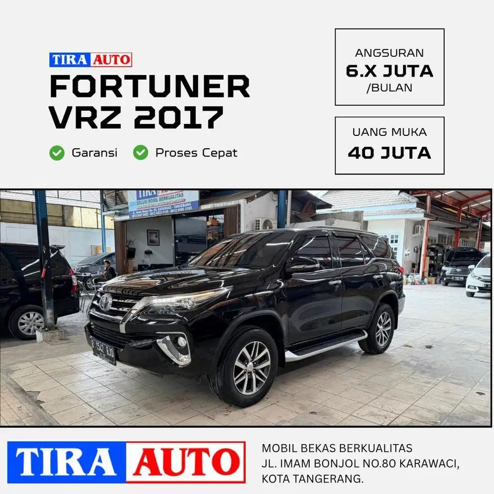 Fortuner VRZ Matic AT 2.4 DIESEL Hitam genap jakarta barat TRD