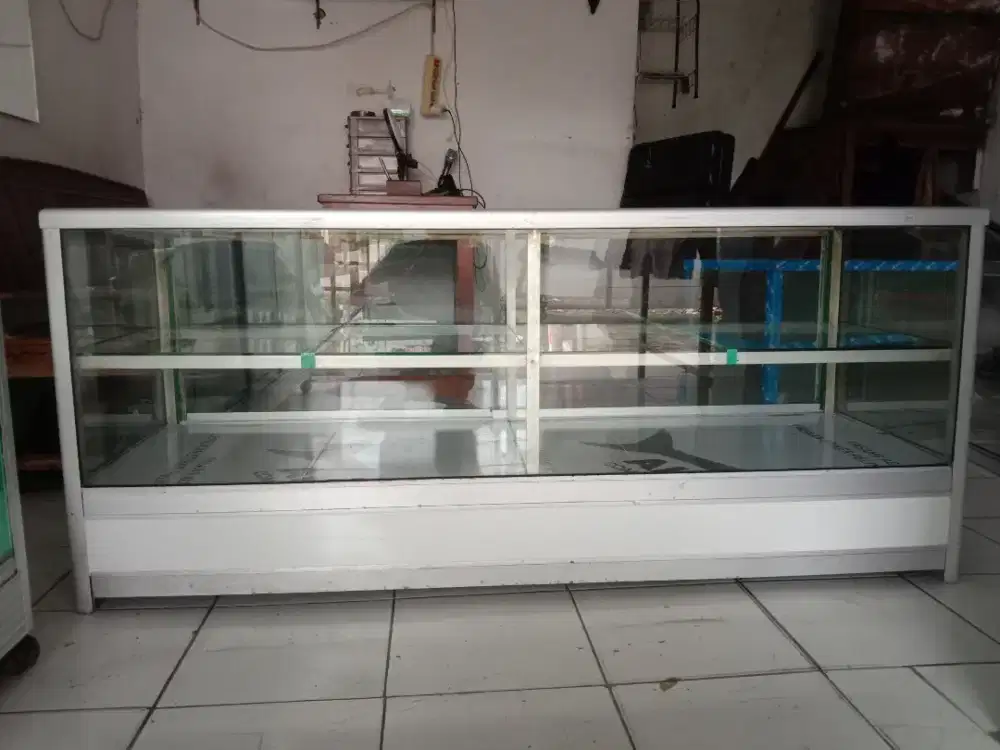 kaca etalase second