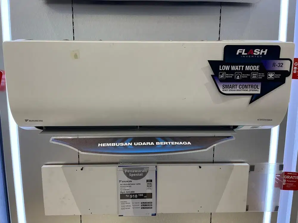 AC DAIKIN FLASH INVERTER 1/2PK