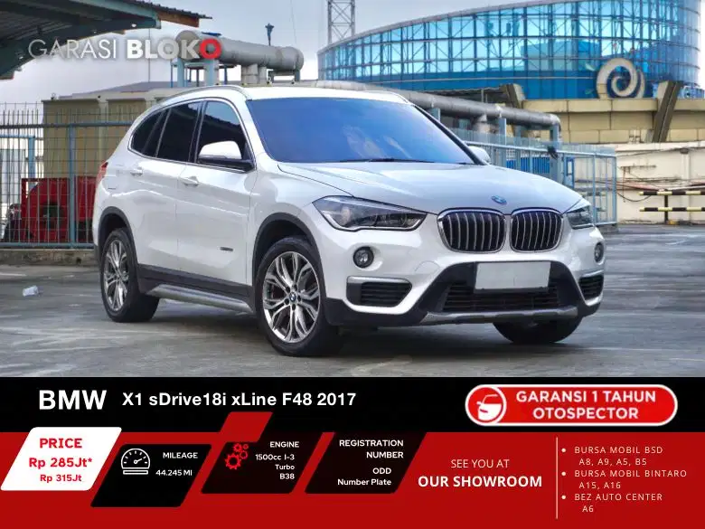 BMW X1 F48 
sDrive18i xLine 2017 Nego sampai jadi