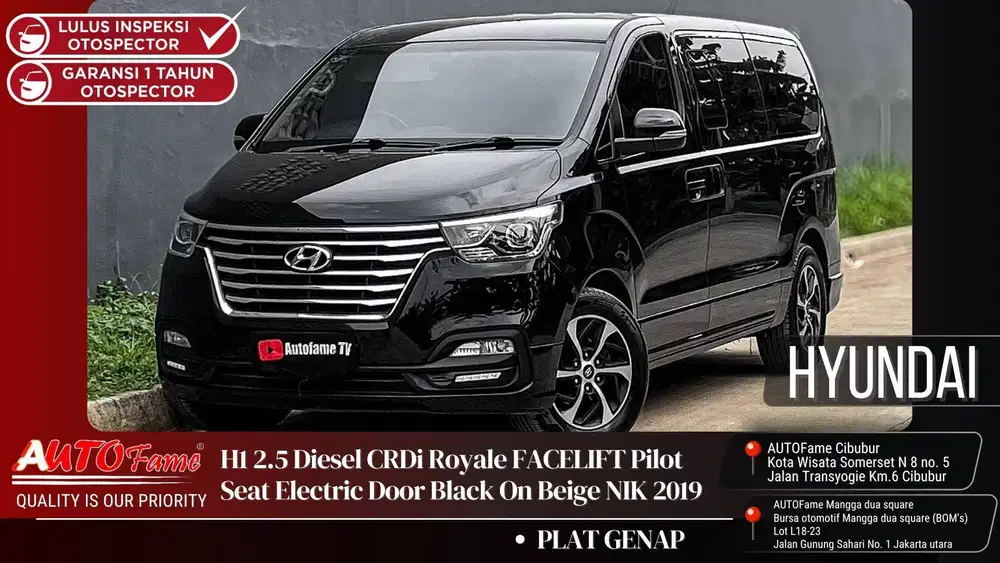 Hyundai H1 2.5 Diesel CRDi Royale FACELIFT Pilot Seat 2018