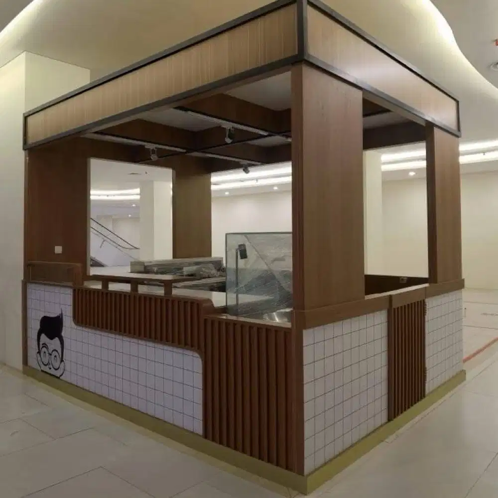 Booth bekas untuk jual Minuman tenant Mall