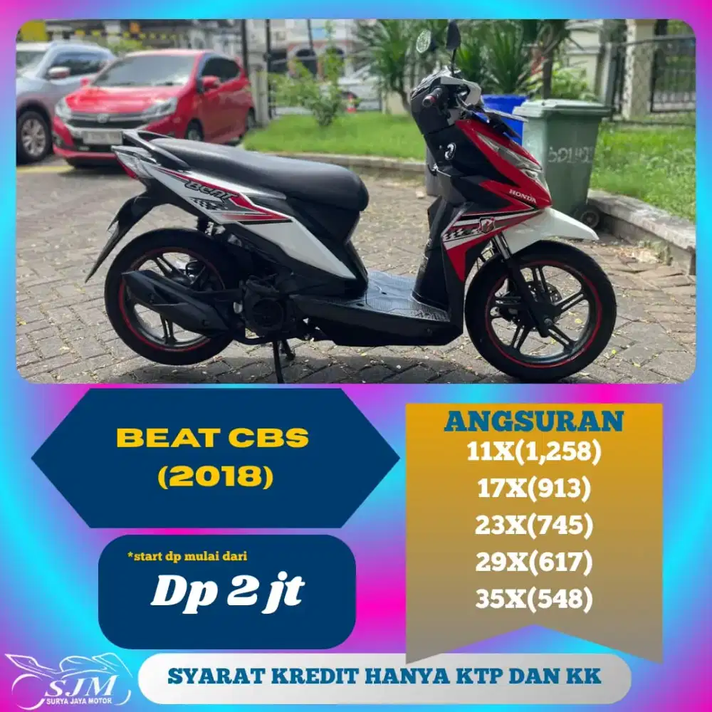 HONDA BEAT CBS 2018 SIAP PAKAI