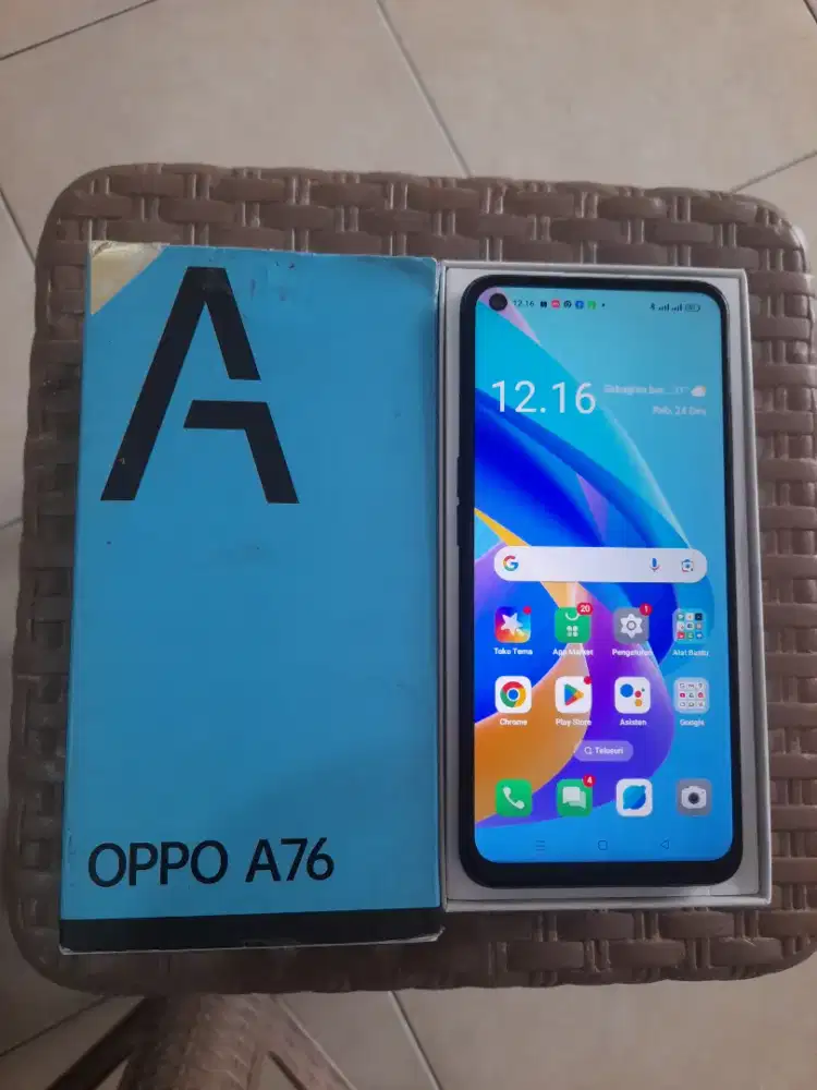 Oppo A76-4G.Finger.RAM 6GB+4GB/128GB.GOLDEN PONSEL